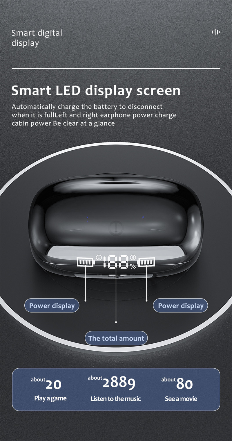 F-XY-60 Type-C स्मार्ट टच कंट्रोल Anc-Active Noise Canceling Headphones वायरलेस इअरबड्स स्टिरीओ साउंड (4)
