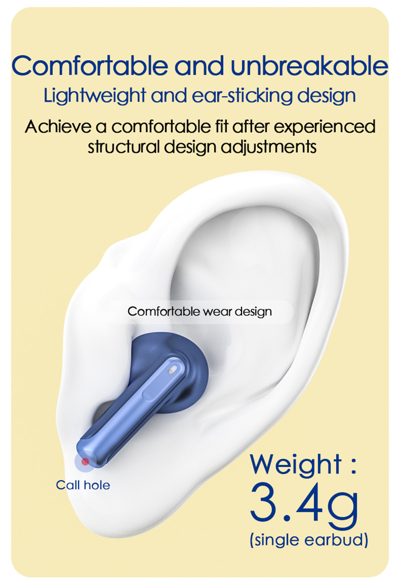 F-XY-70 tws5.0 auriculares deportivos inalámbricos a prueba de agua ANC auriculares inalámbricos para juegos con reducción activa de ruido (7)