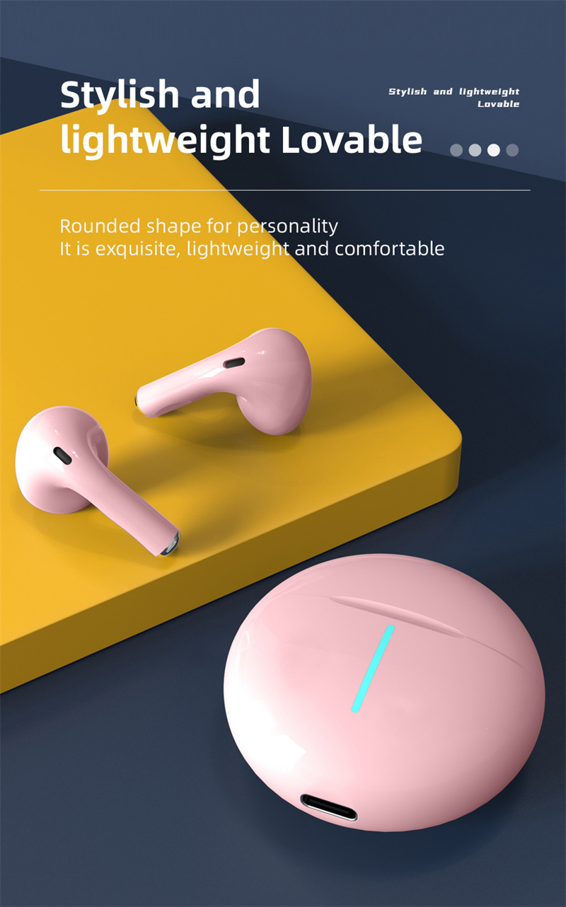 Brezžične slušalke S-S2, pametne slušalke z odpravljanjem hrupa Bluetooth 5.0, stereo slušalke na dotik z mikrofonom, slušalke (3)